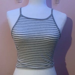 Forever 21 Grey and White Top